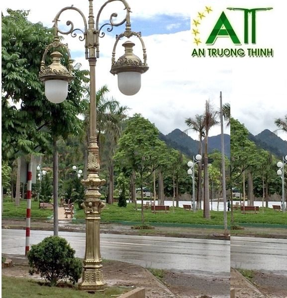 cột đèn đế gang dùng ở đâu