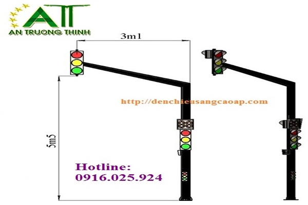 trụ đèn THGT