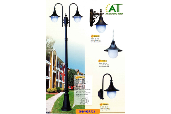 Cột đèn sân vườn chống gỉ