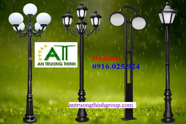 cột đèn sân vườn chịu mưa