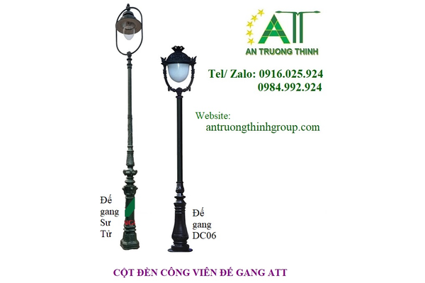 ưu điểm cột đèn đế gang
