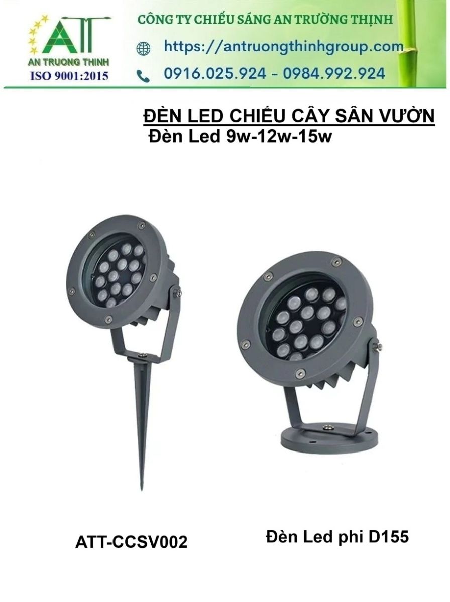 Đèn Led Chiếu Cây Sân Vườn 9w-12w-15w ATT-CCSV002