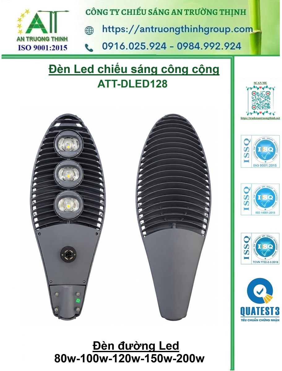 Đèn Đường Led 80w - 100w - 120w - 150w - 200w ATT-DLED128