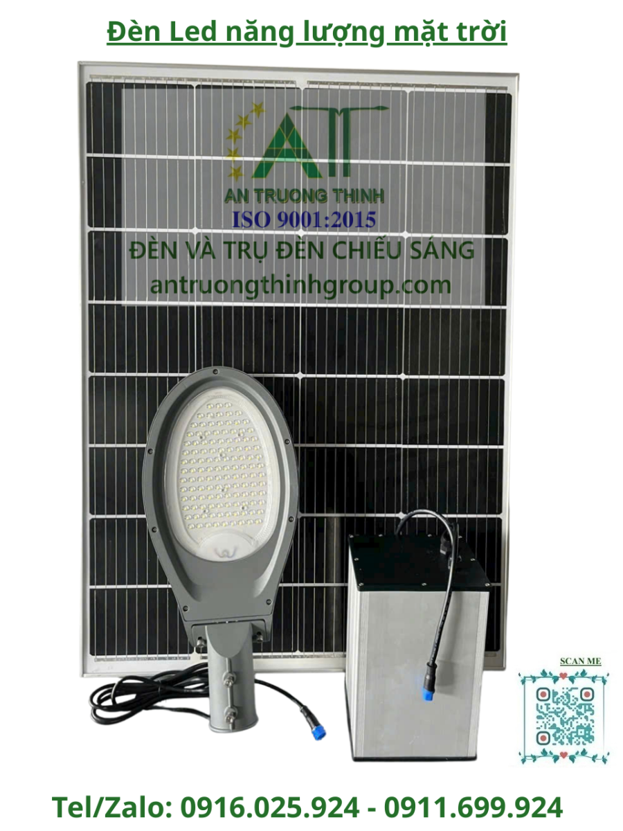 Đèn Led Đường Phố Năng Lượng Mặt Trời 50w, 60w, 80w, 100w, 120w