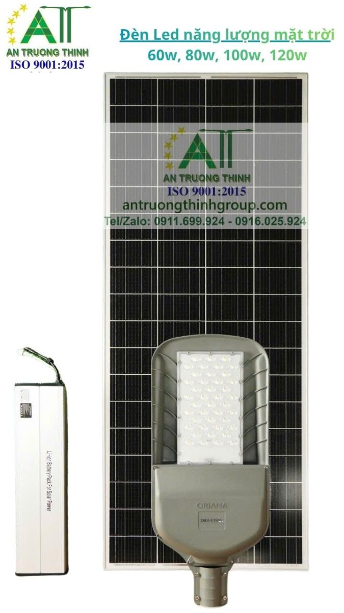 Đèn Năng Lượng Mặt Trời 60w, 80w, 100w, 120w ATT-BD03 Chất Lượng