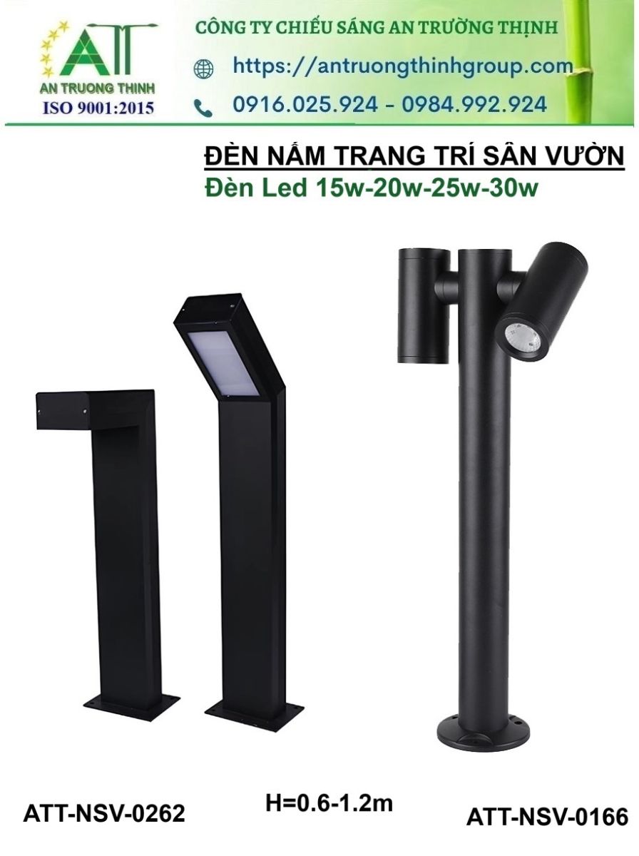 Đèn Trụ Trang Trí Sân Vườn Công Viên 0.6m- 1m CTY An Trường Thịnh