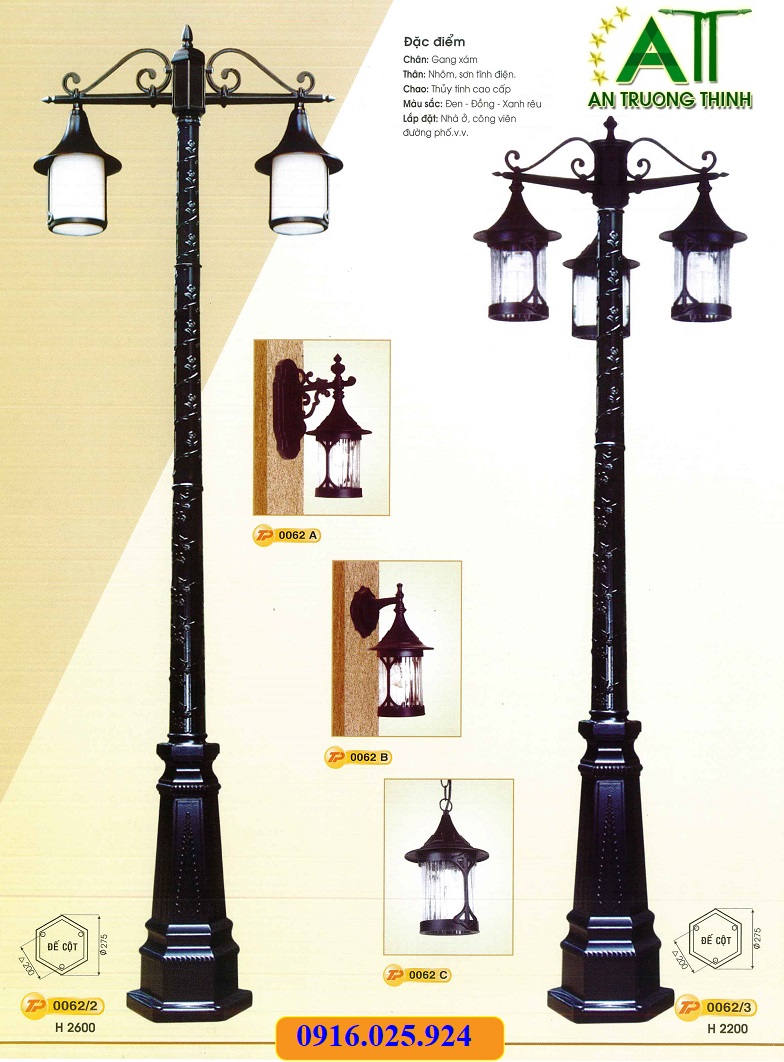 cột đèn sân vườn đẹp