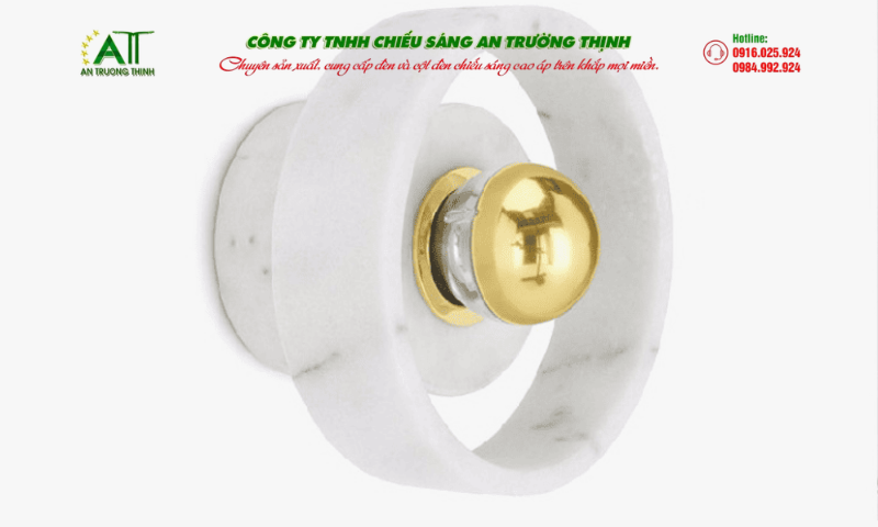 Đèn ốp tường vỏ ngoài bằng đá