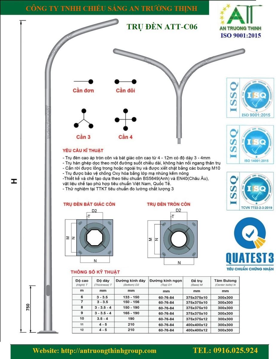 lỗi trụ đèn rung lắc