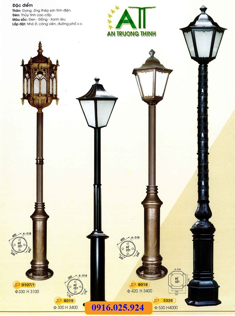 tiêu chí chọn cột sân vườn