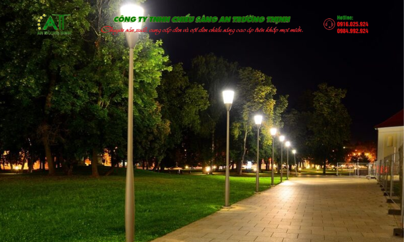 Trụ đèn chiếu sáng công viên
