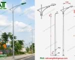 Trụ đèn cao áp là gì? Cấu tạo và ứng dụng phổ biến hiện nay 